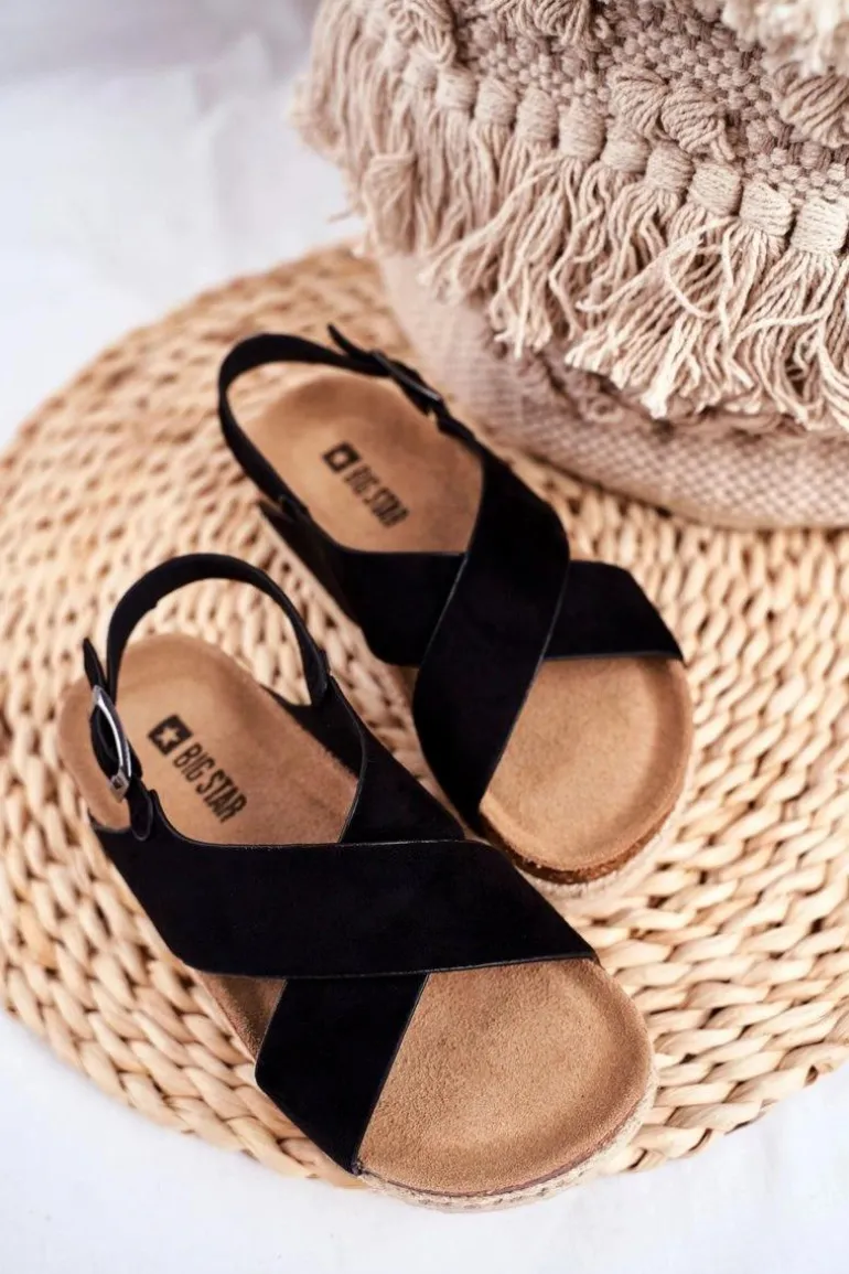 Sandałki Dziecięce Big Star Czarne FF374168