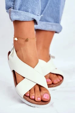 Sandały Damskie Big Star Białe FF274623