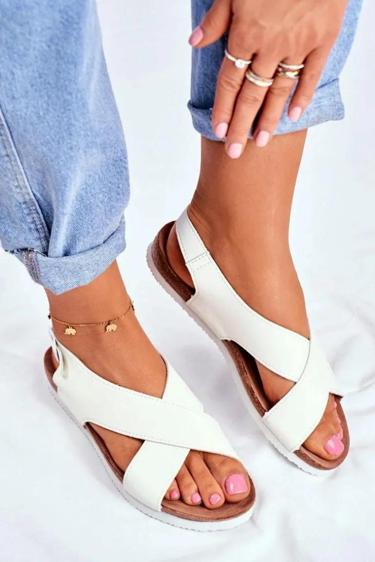 Sandały Damskie Big Star Białe FF274623