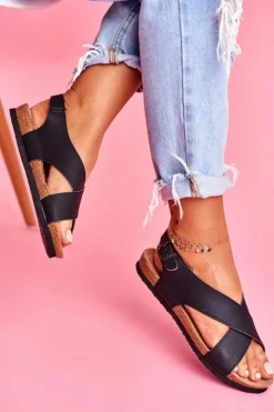 Sandały Damskie Big Star Czarne FF274621