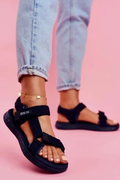 Sandały Damskie Big Star FF274A601 Granatowe