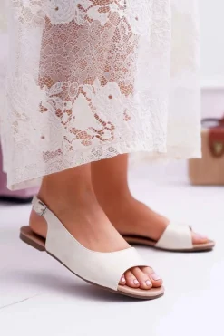 Sandały Damskie Jasno Złote Prius