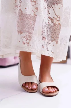 Sandały Damskie Jasno Złote Prius