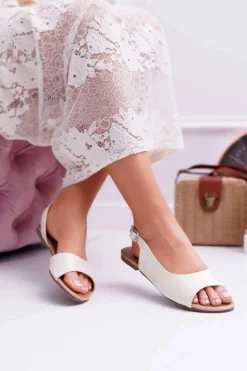 Sandały Damskie Jasno Złote Prius