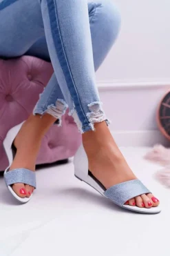 Sandały Damskie Maciejka Skórzane Białe 1971 Nomara