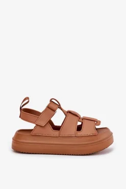 Sandały Damskie Na Platformie Camel Nitavelia