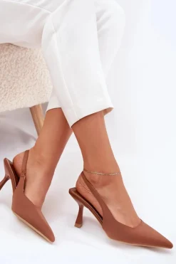 Sandały Damskie Na Szpilce Camel Lunira