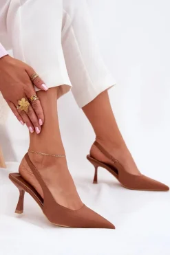 Sandały Damskie Na Szpilce Camel Lunira