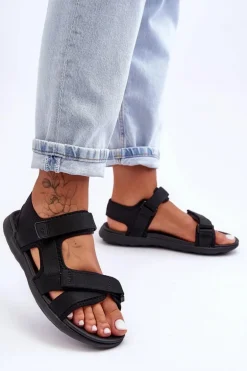 Sandały Damskie Sportowe 4F 4FSS23FSANF014-20S Czarne