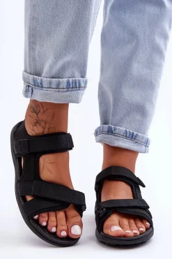 Sandały Damskie Sportowe 4F 4FSS23FSANF014-20S Czarne