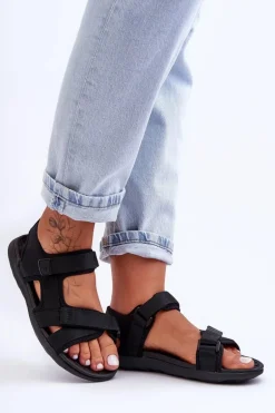 Sandały Damskie Sportowe 4F 4FSS23FSANF014-20S Czarne