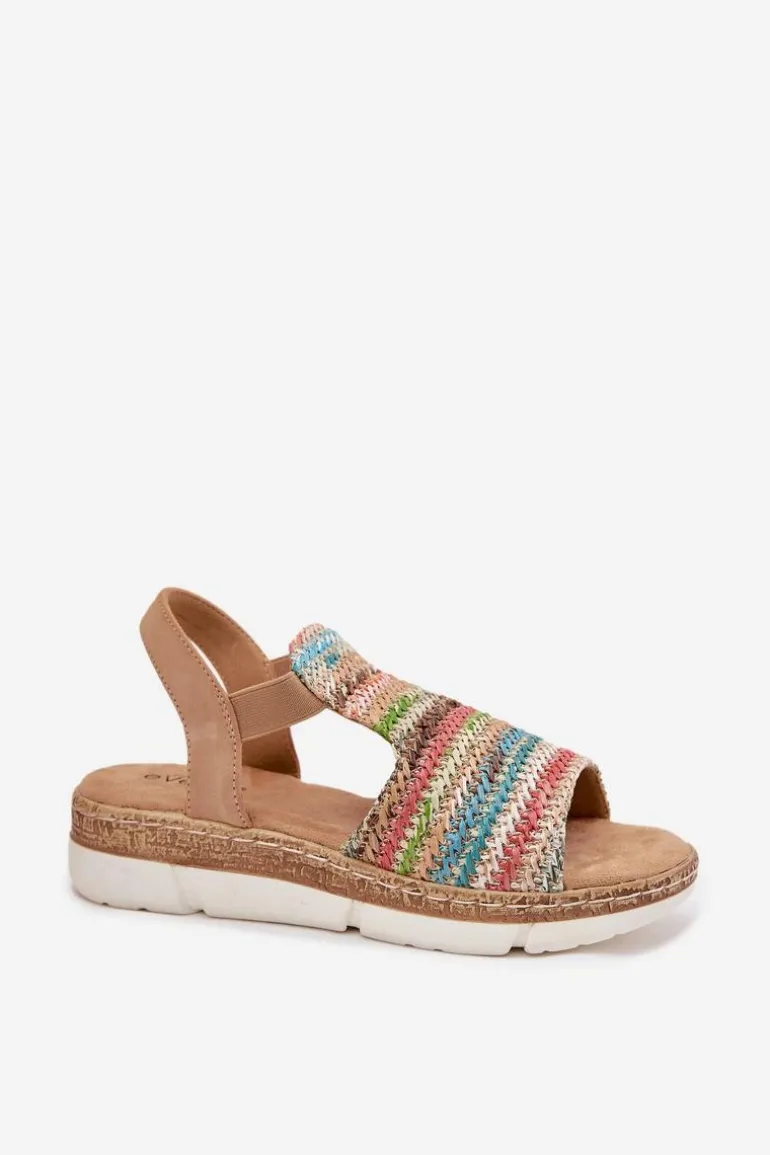 Sandały Damskie Z Plecionką Multikolor Jelana