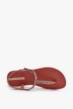 Sandały Japonki Z Brokatem Damskie 26914 Ipanema Class Brilha Fem Koralowe