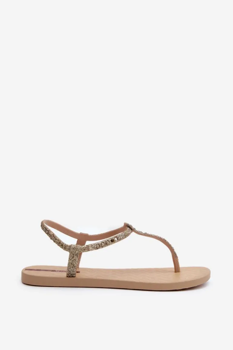 Sandały Japonki Z Brokatem Damskie 26914 Ipanema Class Brilha Fem Złote