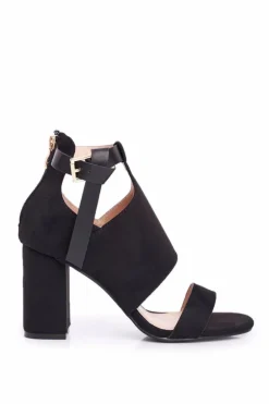 Sandały Na Słupku Z Cholewką Vinceza 20-17054 Czarne
