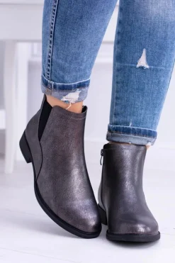 Sergio Leone Ciemnoszare Botki Płaski Obcas Vuko