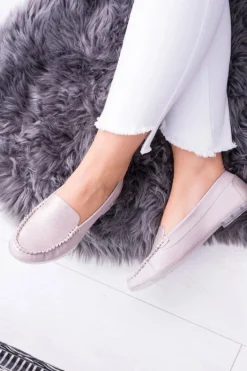 Sergio Leone Mokasyny Damskie Różowe Irmany