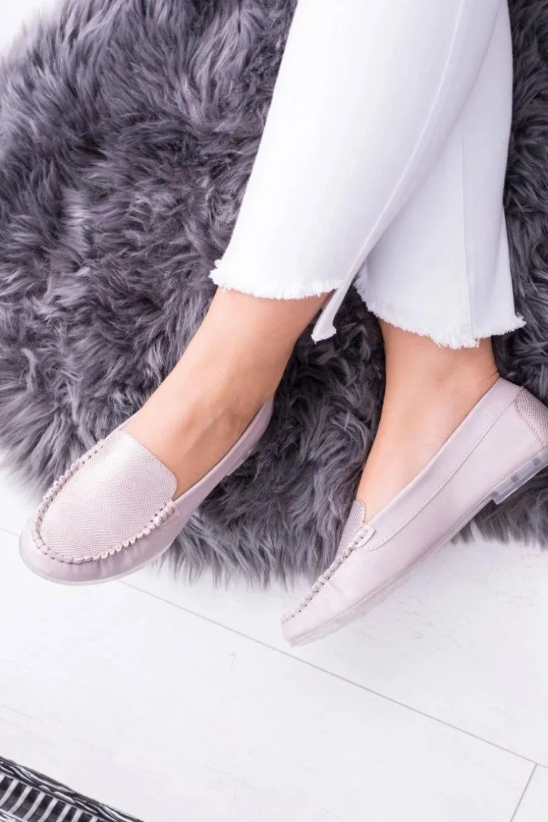 Sergio Leone Mokasyny Damskie Różowe Irmany