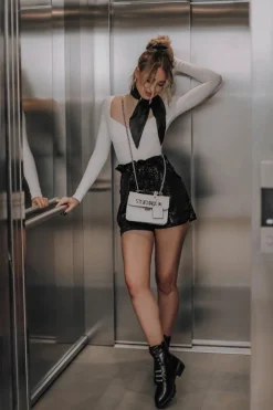 Skórzane Botki Ocieplane Czarne Lilinth