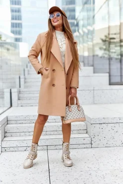 Skórzane Botki Workery Maciejka Beżowe 05219-04