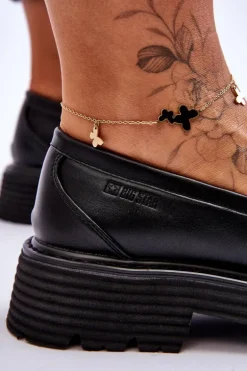 Skórzane Mokasyny Półbuty Big Star LL274580 Czarne