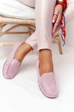 Skórzane Mokasyny RIO FLORE Eco-Friendly Różowe
