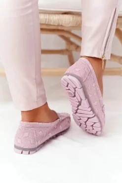 Skórzane Mokasyny RIO FLORE Eco-Friendly Różowe