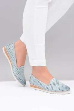 Skórzane Polskie Baleriny Lordsy Gabi