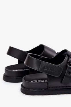 Skórzane Sandały Męskie Big Star RR174086 Czarne