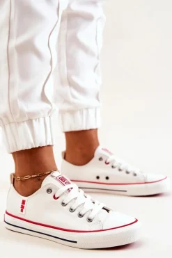 Skórzane Trampki BIG STAR JJ274130 Białe