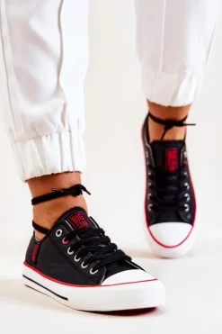 Skórzane Trampki BIG STAR JJ274129 Czarne