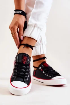 Skórzane Trampki BIG STAR JJ274129 Czarne