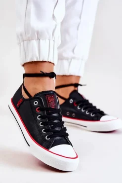 Skórzane Trampki BIG STAR JJ274129 Czarne