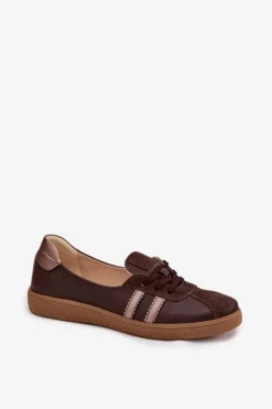 Skórzane Zamszowe Półbuty Damskie Typu Barefoot Zazoo N1341 Czekoladowe