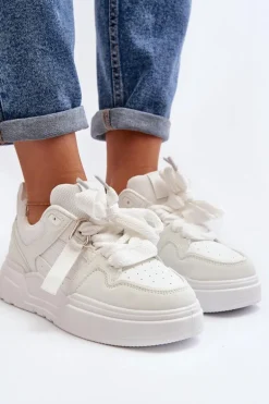 Sneakersy Buty Sportowe Damskie Białe Neatisa
