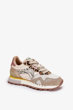 Sneakersy Buty Sportowe Damskie D.Franklin DFSH378006 Złote