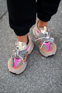 Sneakersy Buty Sportowe Damskie Z Podwójnym Sznurowaniem Khaki Efobell