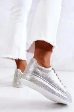 Sneakersy Buty Sportowe Dżety GOE JJ2N4048 Srebrne