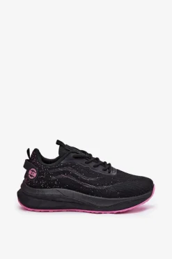 Sneakersy Buty Sportowe Damskie Na Platformie Big Star RR274523 HI-POLY SYSTEM Czarne