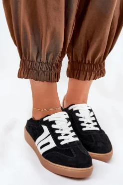 Sneakersy Buty Sportowe Zamszowe Vinceza 79517 Czarne