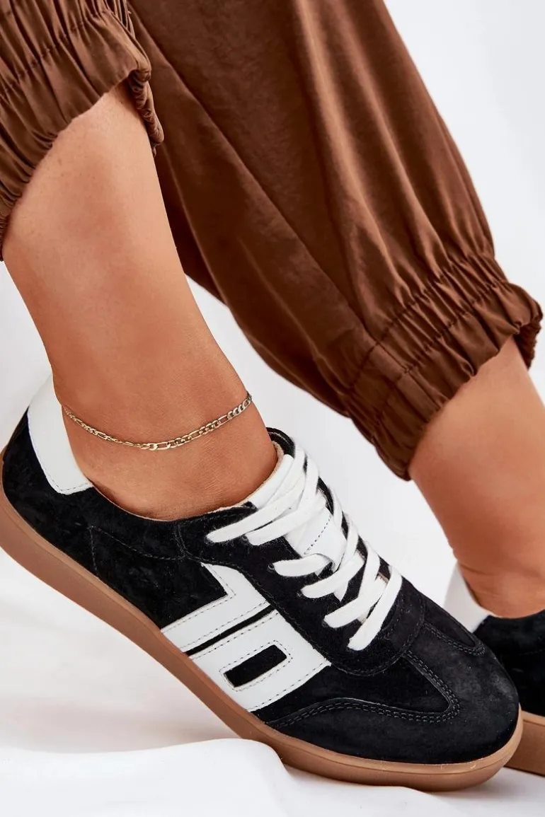 Sneakersy Buty Sportowe Zamszowe Vinceza 79517 Czarne