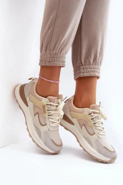 Sneakersy Damskie Big Star NN274A098 Beżowe