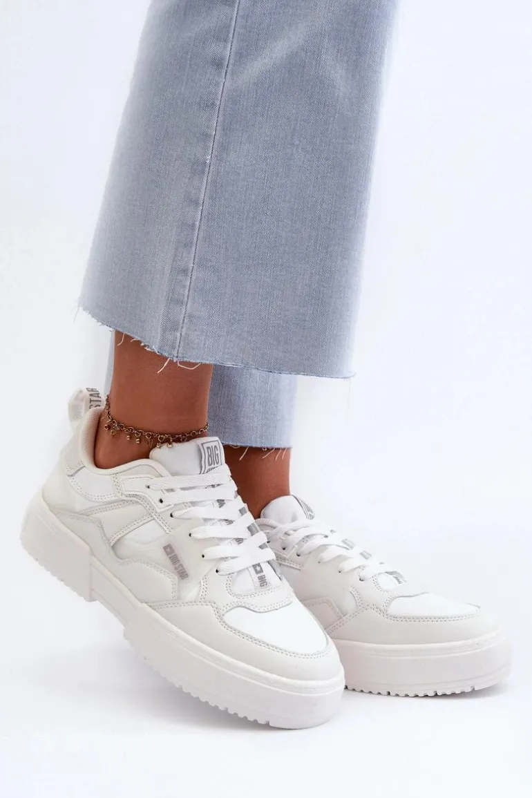 Sneakersy Damskie Big Star NN274357 Memory Foam System Białe