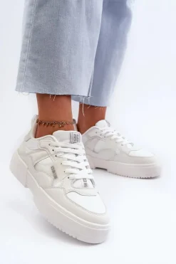 Sneakersy Damskie Big Star NN274357 Memory Foam System Białe