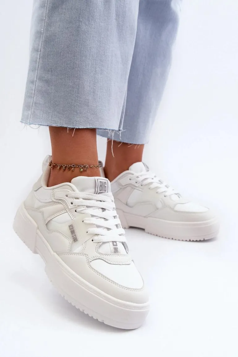 Sneakersy Damskie Big Star NN274357 Memory Foam System Białe