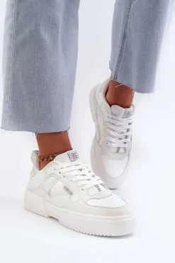 Sneakersy Damskie Big Star NN274357 Memory Foam System Białe