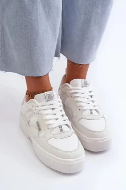 Sneakersy Damskie Big Star NN274357 Memory Foam System Białe