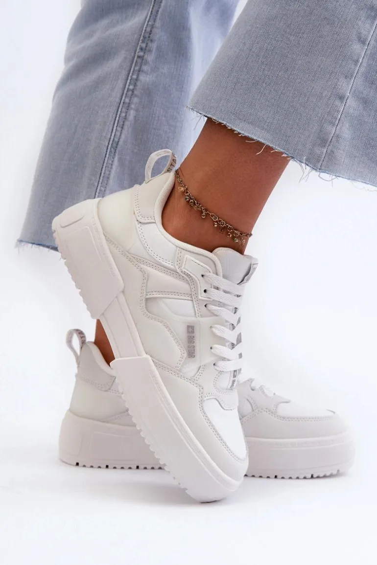 Sneakersy Damskie Big Star NN274357 Memory Foam System Białe