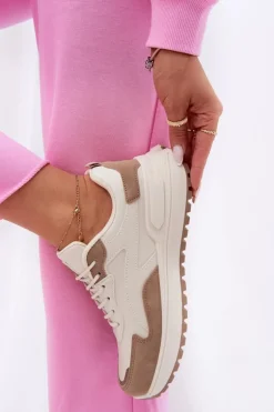 Sneakersy Damskie Big Star RR274A216 HI-POLY SYSTEM Beżowe