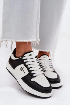 Sneakersy Damskie Big Star RR274A240 HI-POLY SYSTEM Biało-Czarne